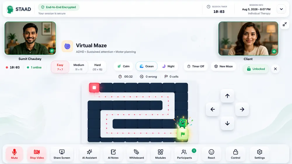 Virtual Maze — ADHD